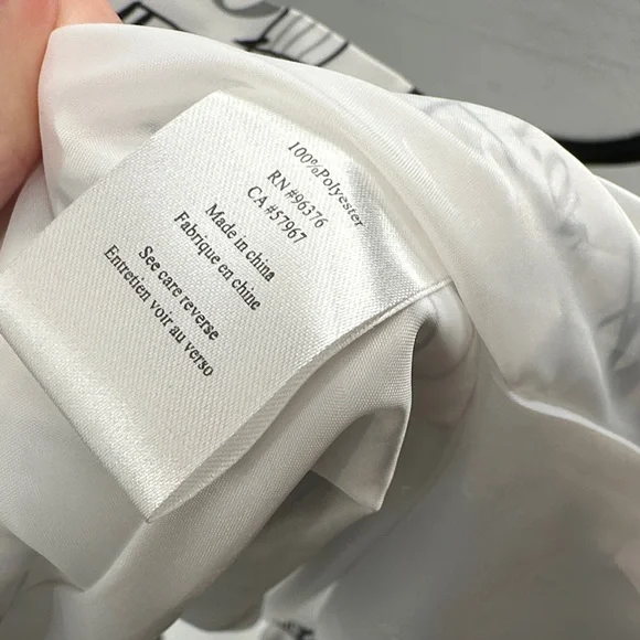 Samuel Dong trench coat White Music Note Print size petite - Picture 8 of 9